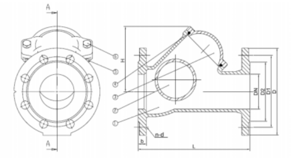 德標快開式球形止回閥結(jié)構(gòu)